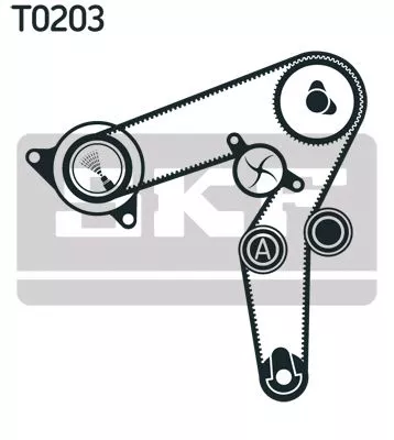 SKF Water Pump & Timing Belt Kit (VKMC02197-2)