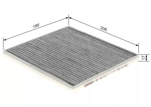 BOSCH Filter, cabin air (1987435516)
