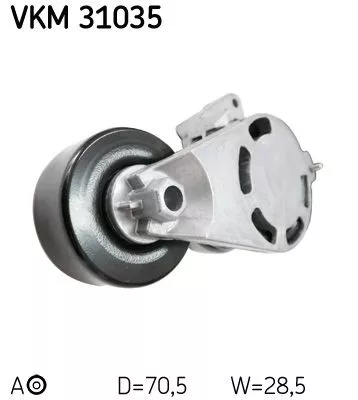 SKF Belt Tensioner, V-ribbed belt (VKM31035)