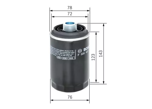 BOSCH Oil Filter (F026407179)