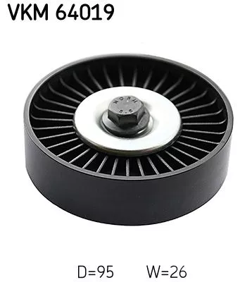 SKF Deflection/Guide Pulley, V-ribbed belt (VKM64019)