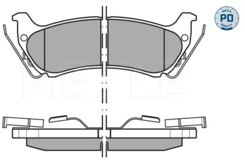 MEYLE Brake Pad Set, disc brake (0252319017/PD)