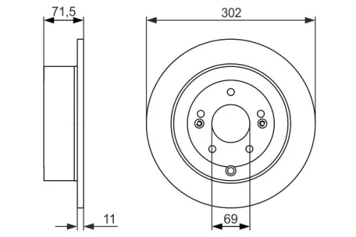 BOSCH Brake Disc (0986479C15)