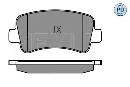 MEYLE Brake Pad Set, disc brake (0252511218/PD)