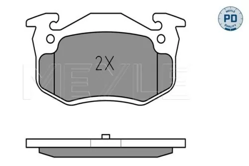 MEYLE Brake Pad Set, disc brake (0252097311/PD)