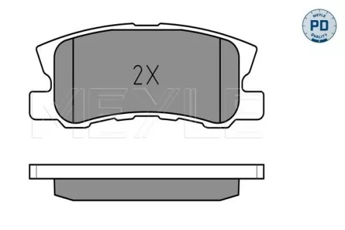 MEYLE Brake Pad Set, disc brake (0252358216/PD)