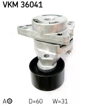 SKF Belt Tensioner, V-ribbed belt (VKM36041)