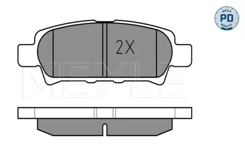 MEYLE Brake Pad Set, disc brake (0252401416/PD)