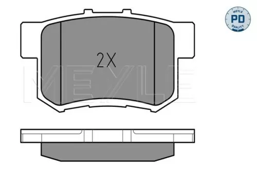 MEYLE Brake Pad Set, disc brake (0252171914/PD)