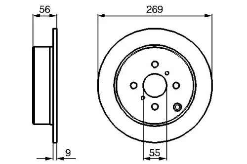 BOSCH Brake Disc (0986479B71)