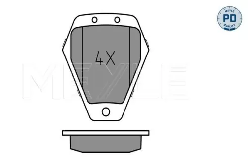 MEYLE Brake Pad Set, disc brake (0252145218/PD)