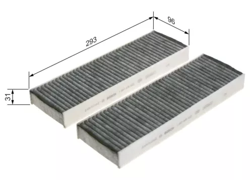BOSCH Filter, cabin air (1987435522)