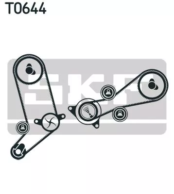 SKF Water Pump & Timing Belt Kit (VKMC01258-2)