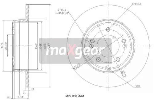 MAXGEAR Brake Disc (19-2382)