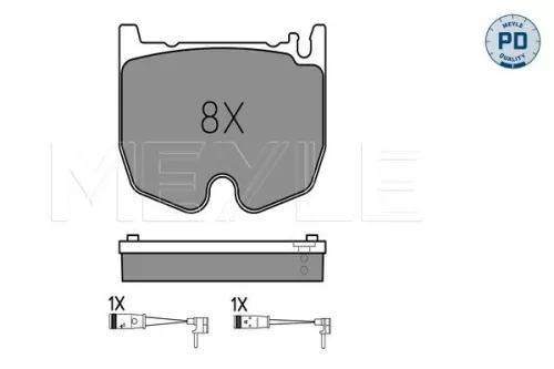 MEYLE Brake Pad Set, disc brake (0252354117/PD)
