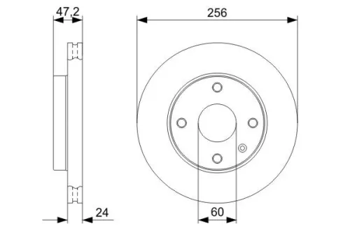 BOSCH Brake Disc (0986479C01)