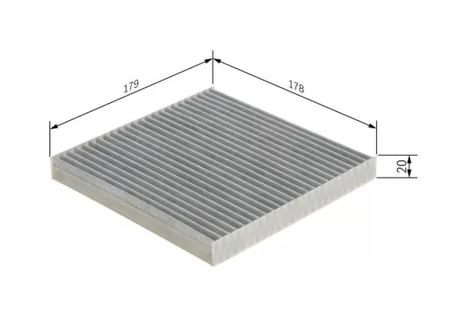BOSCH Filter, cabin air (1987432566)