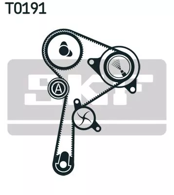 SKF Water Pump & Timing Belt Kit (VKMC06136)