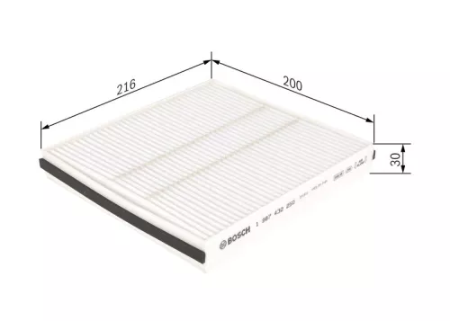 BOSCH Filter, cabin air (1987432250)