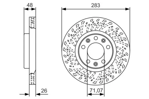 BOSCH Brake Disc (0986479C35)