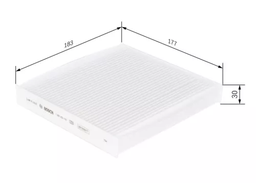 BOSCH Filter, cabin air (1987432115)