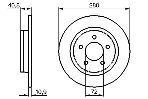 BOSCH Brake Disc (0986479C79)
