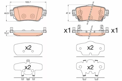 Brake Pad Set, disc brake