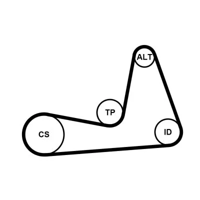 CONTINENTAL CTAM V-ribbed Belt Set (6PK1130K1)