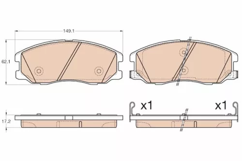 Brake Pad Set, disc brake
