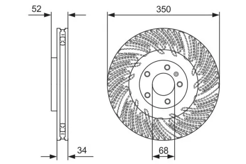 BOSCH Brake Disc (0986479D28)