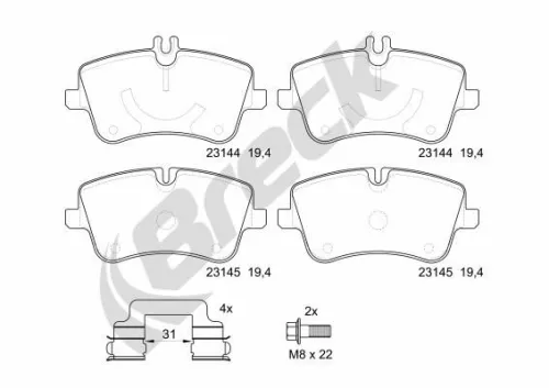 Brake Pad Set, disc brake