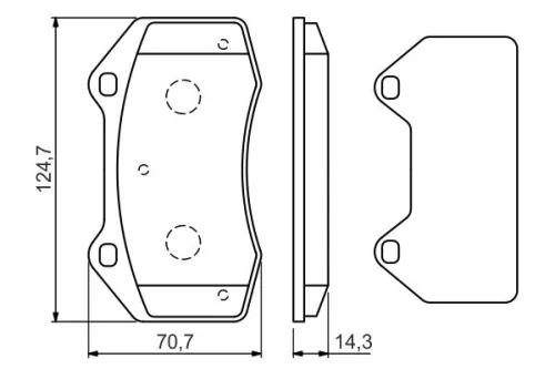 BOSCH Brake Pad Set, disc brake (0986494551)