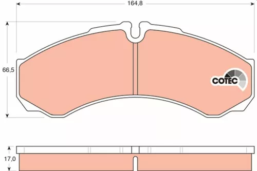 TRW Brake Pad Set, disc brake (GDB1534)