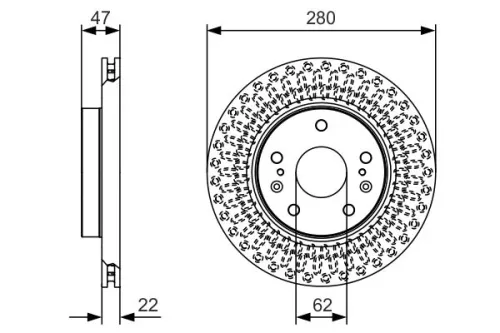 BOSCH Brake Disc (0986479C40)