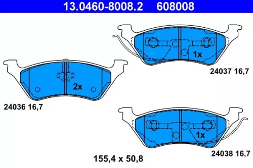 Brake Pad Set, disc brake
