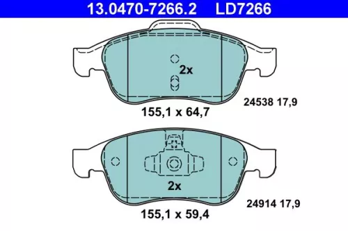 Brake Pad Set, disc brake