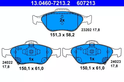 Brake Pad Set, disc brake