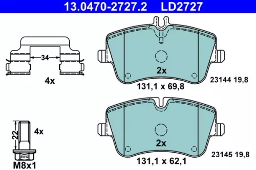 Brake Pad Set, disc brake
