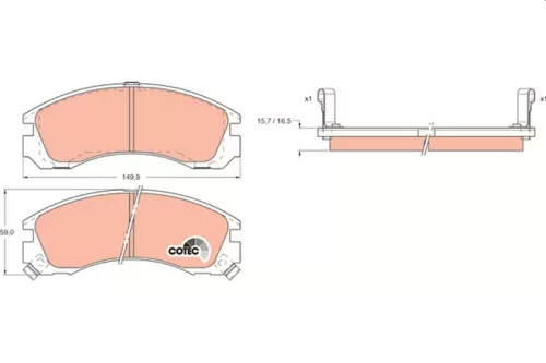 Brake Pad Set, disc brake