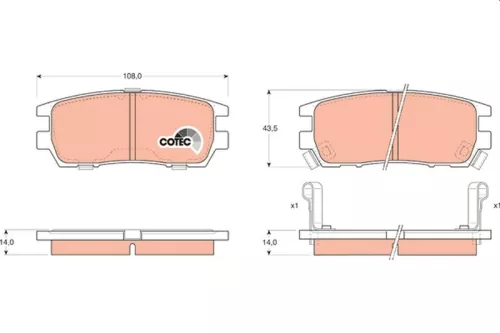 Brake Pad Set, disc brake