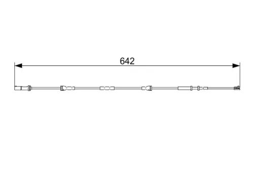BOSCH Warning Contact, brake pad wear (1987473544)