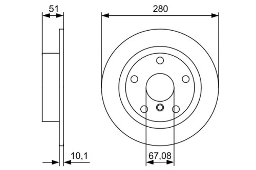 BOSCH Brake Disc (0986479C92)