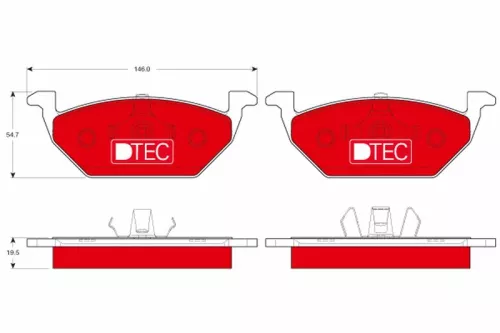 TRW Brake Pad Set, disc brake (GDB1984DTE)