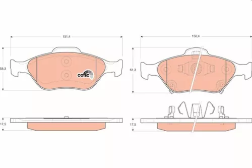 Brake Pad Set, disc brake