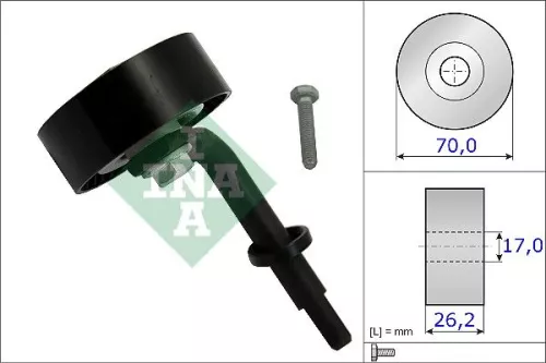 Tensioner Pulley, V-ribbed belt