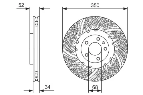 BOSCH Brake Disc (0986479D26)