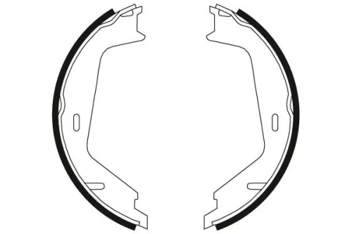 TRW Brake Shoe Set, parking brake (GS8674)