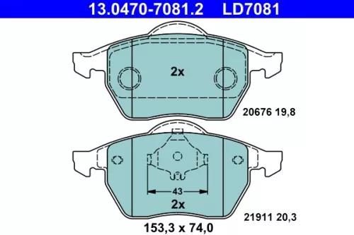 Brake Pad Set, disc brake