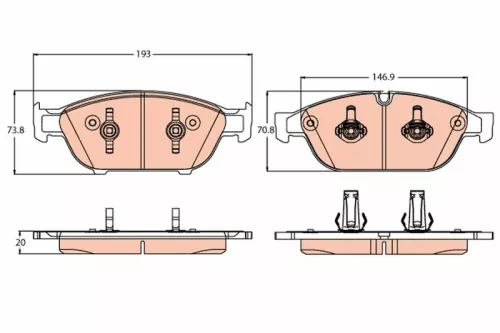 Brake Pad Set, disc brake