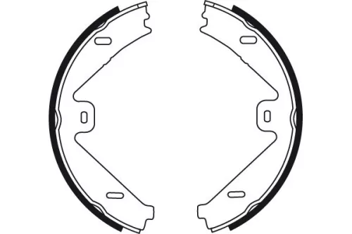 TRW Brake Shoe Set, parking brake (GS8755)